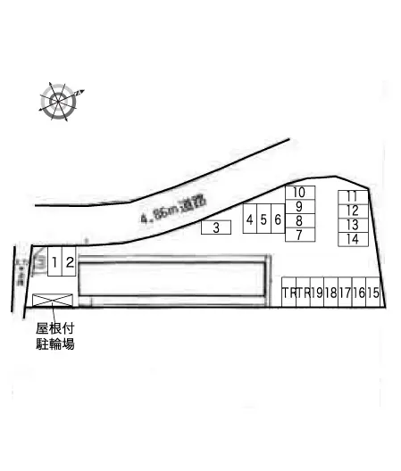 ★手数料０円★羽曳野市碓井　月極駐車場（LP）